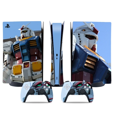 Gundam decal skin for PS5 Digital Console and two Controll.. Gundam decal skin for PS5 Digital Console and two Controll..