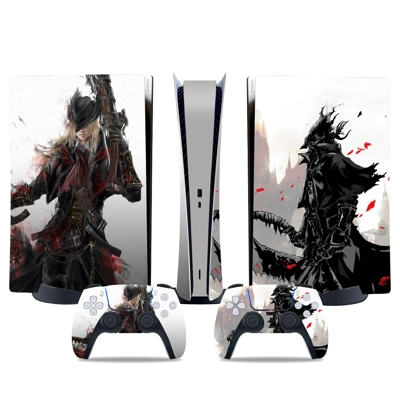 Bloodborne decal skin for PS5 Digital Console and two Cont.. Bloodborne decal skin for PS5 Digital Console and two Cont..
