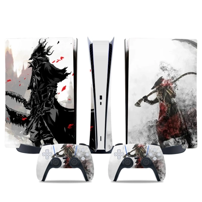 Bloodborne decal skin for PS5 Digital Console and two Cont.. Bloodborne decal skin for PS5 Digital Console and two Cont..
