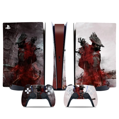 Bloodborne decal skin for PS5 Digital Console and two Cont.. Bloodborne decal skin for PS5 Digital Console and two Cont..