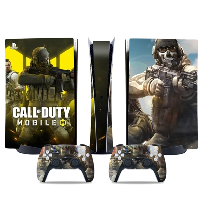 Call of Duty Mobile decal skin for PS5 Digital Console and two Controllers