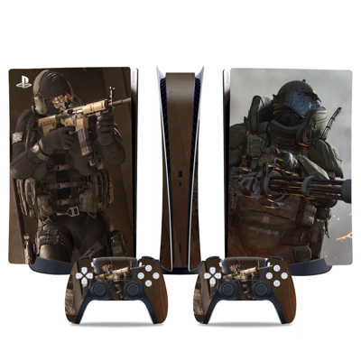 Call of Duty decal skin for PS5 Digital Console and two Controllers