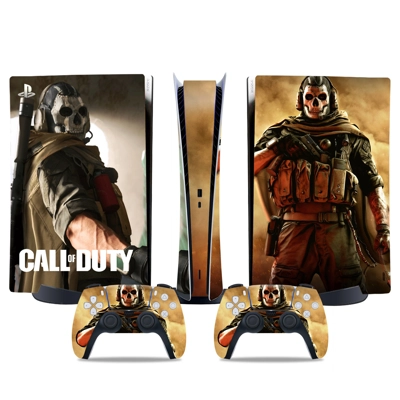 Call of Duty decal skin for PS5 Digital Console and two Co.. Call of Duty decal skin for PS5 Digital Console and two Co..