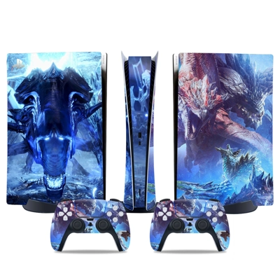 Monster Hunter Iceborne decal skin for PS5 Digital Console.. Monster Hunter Iceborne decal skin for PS5 Digital Console..