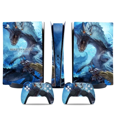 Monster Hunter Iceborne decal skin for PS5 Digital Console.. Monster Hunter Iceborne decal skin for PS5 Digital Console..