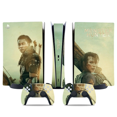 Monster Hunter decal skin for PS5 Digital Console and two .. Monster Hunter decal skin for PS5 Digital Console and two ..