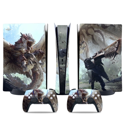 Monster Hunter Iceborne decal skin for PS5 Digital Console.. Monster Hunter Iceborne decal skin for PS5 Digital Console..