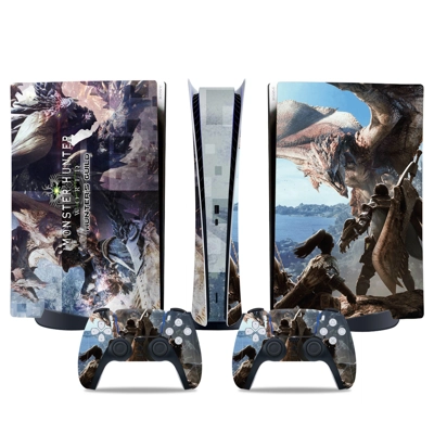Hunters Guild decal skin for PS5 Digital Console and two C.. Hunters Guild decal skin for PS5 Digital Console and two C..