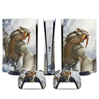 Monster Hunter decal skin for PS5 Digital Console and two .. Monster Hunter decal skin for PS5 Digital Console and two ..