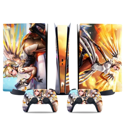 Overwatch decal skin for PS5 Digital Console and two Contr.. Overwatch decal skin for PS5 Digital Console and two Contr..