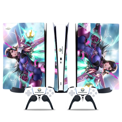 Overwatch decal skin for PS5 Digital Console and two Contr.. Overwatch decal skin for PS5 Digital Console and two Contr..