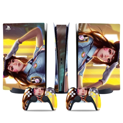 Overwatch decal skin for PS5 Digital Console and two Contr.. Overwatch decal skin for PS5 Digital Console and two Contr..
