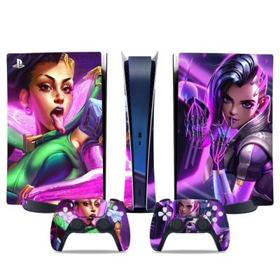 Overwatch decal skin for PS5 Digital Console and two Contr.. Overwatch decal skin for PS5 Digital Console and two Contr..