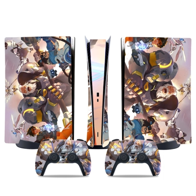 Overwatch decal skin for PS5 Digital Console and two Contr.. Overwatch decal skin for PS5 Digital Console and two Contr..