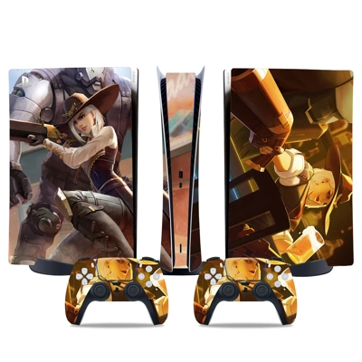 Overwatch decal skin for PS5 Digital Console and two Contr.. Overwatch decal skin for PS5 Digital Console and two Contr..