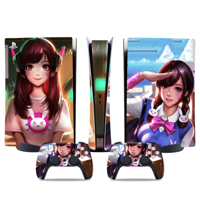 Overwatch decal skin for PS5 Digital Console and two Contr.. Overwatch decal skin for PS5 Digital Console and two Contr..