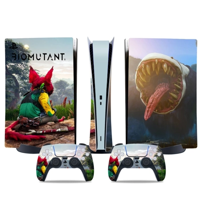 Biomutant decal skin for PS5 Digital Console and two Contr.. Biomutant decal skin for PS5 Digital Console and two Contr..