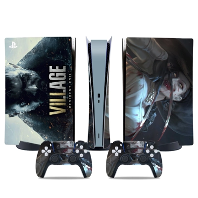 Resident Evil Village decal skin for PS5 Digital Console a.. Resident Evil Village decal skin for PS5 Digital Console a..