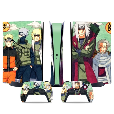 Naruto decal skin for PS5 Digital Console and two Controllers