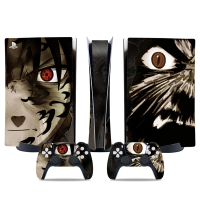 Naruto decal skin for PS5 Digital Console and two Controllers