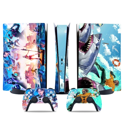 Fortnite decal skin for PS5 Digital Console and two Contro..