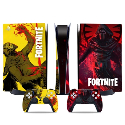 Fortnite decal skin for PS5 Digital Console and two Controllers