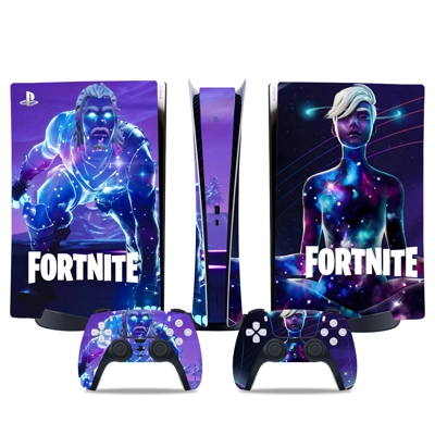 Fortnite decal skin for PS5 Digital Console and two Contro..