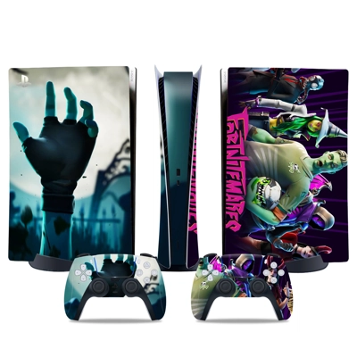 Fortnite decal skin for PS5 Digital Console and two Controllers