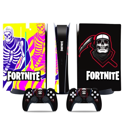 Fortnite decal skin for PS5 Digital Console and two Controllers