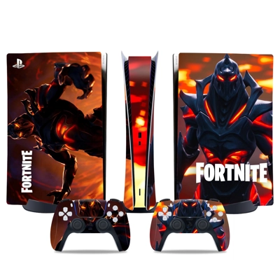 Fortnite decal skin for PS5 Digital Console and two Controllers