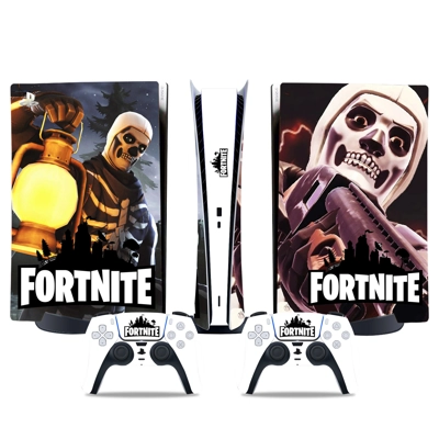 Fortnite decal skin for PS5 Digital Console and two Controllers