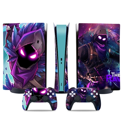 Fortnite decal skin for PS5 Digital Console and two Contro..