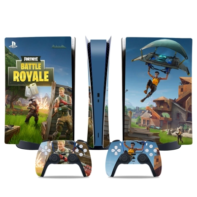 Fortnite decal skin for PS5 Digital Console and two Contro..