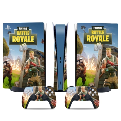 Fortnite decal skin for PS5 Digital Console and two Controllers