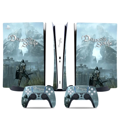 Demons Souls decal skin for PS5 Digital Console and two Controllers