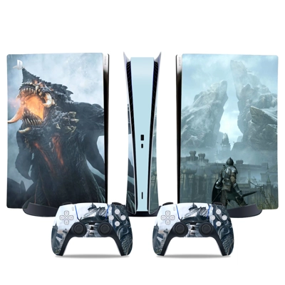 Demons Souls decal skin for PS5 Digital Console and two Co..