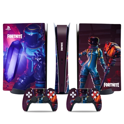 Fortnite decal skin for PS5 Digital Console and two Contro..