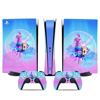 Fortnite decal skin for PS5 Digital Console and two Contro..