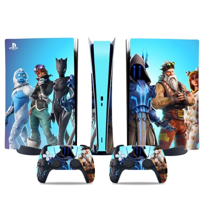Fornite decal skin for PS5 Digital Console and two Controllers