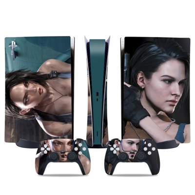 Resident Evil 3 decal skin for PS5 Digital Console and two Controllers