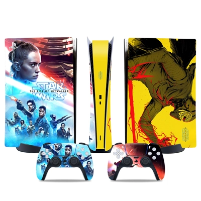 The Rise of Sky walker decal skin for PS5 Digital Console and two Controllers