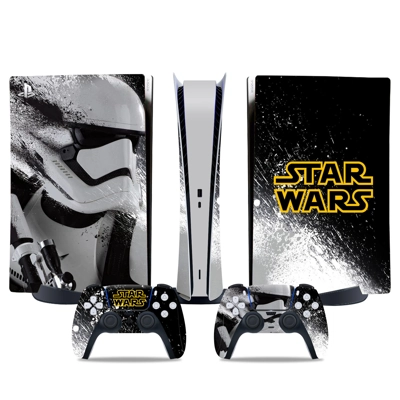 Star Wars decal skin for PS5 Digital Console and two Controllers