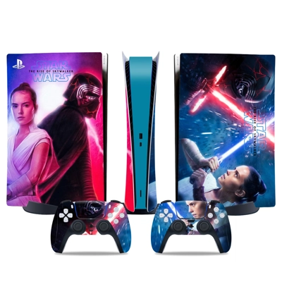 The Rise of Sky walker decal skin for PS5 Digital Console and two Controllers