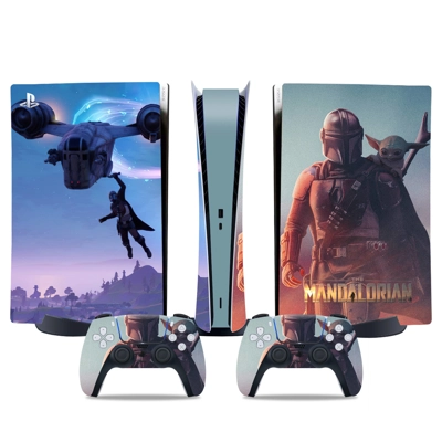 The Mandalorian decal skin for PS5 Digital Console and two Controllers