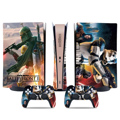 Star Wars Battlefront decal skin for PS5 Digital Console and two Controllers