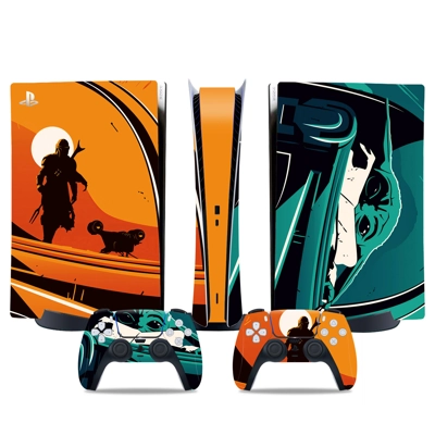 Star Wars decal skin for PS5 Digital Console and two Controllers