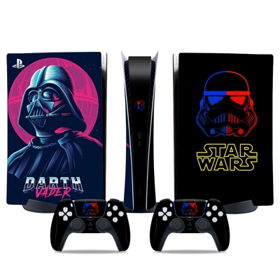 Star Wars decal skin for PS5 Digital Console and two Controllers