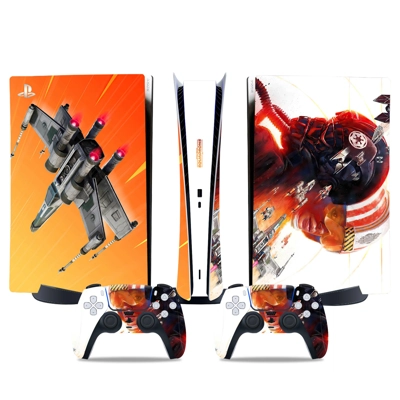 Star Wars Squadrons decal skin for PS5 Digital Console and two Controllers