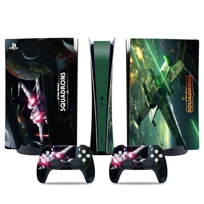 Star Wars Squadrons decal skin for PS5 Digital Console and two Controllers