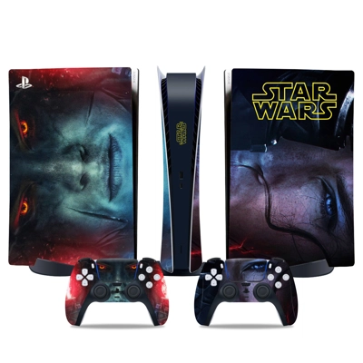 Star Wars decal skin for PS5 Digital Console and two Controllers